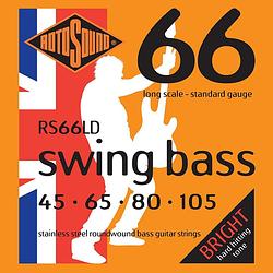 Foto van Rotosound 66ld swing bass 66 set basgitaarsnaren 45 - 105