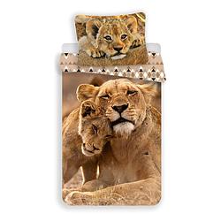 Foto van Animal pictures dekbedovertrek leeuw - eenpersoons -140 x 200 cm - katoen