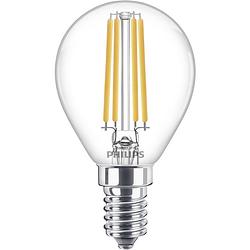 Foto van Philips lighting 76229200 led-lamp energielabel e (a - g) e14 kogel 6.5 w = 60 w warmwit (ø x l) 4.5 cm x 8 cm 1 stuk(s)