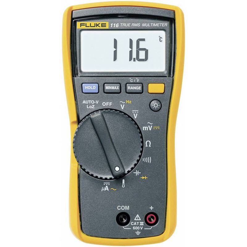 Foto van Fluke 116 multimeter digitaal cat iii 600 v weergave (counts): 6000