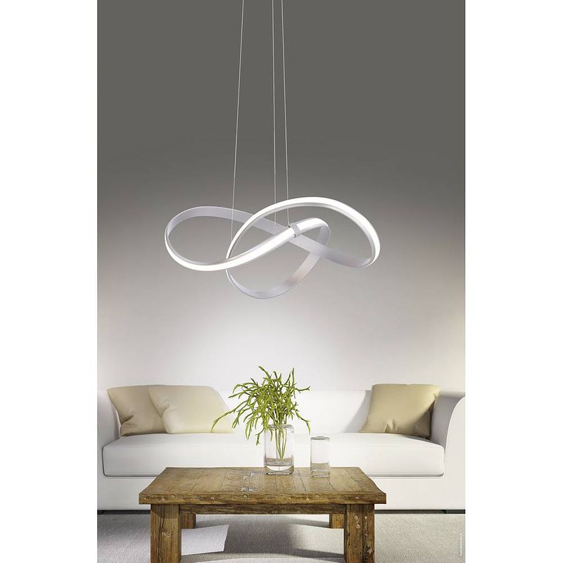 Foto van Paul neuhaus melinda 8291-55 led-hanglamp 30 w rvs (geborsteld)