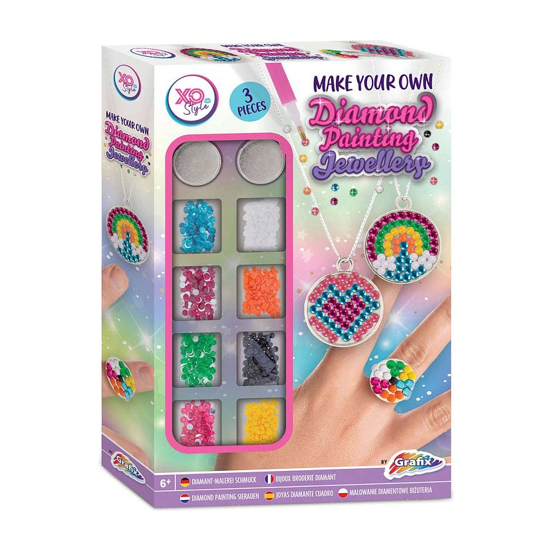 Foto van Grafix maak je eigen diamond painting sieraden