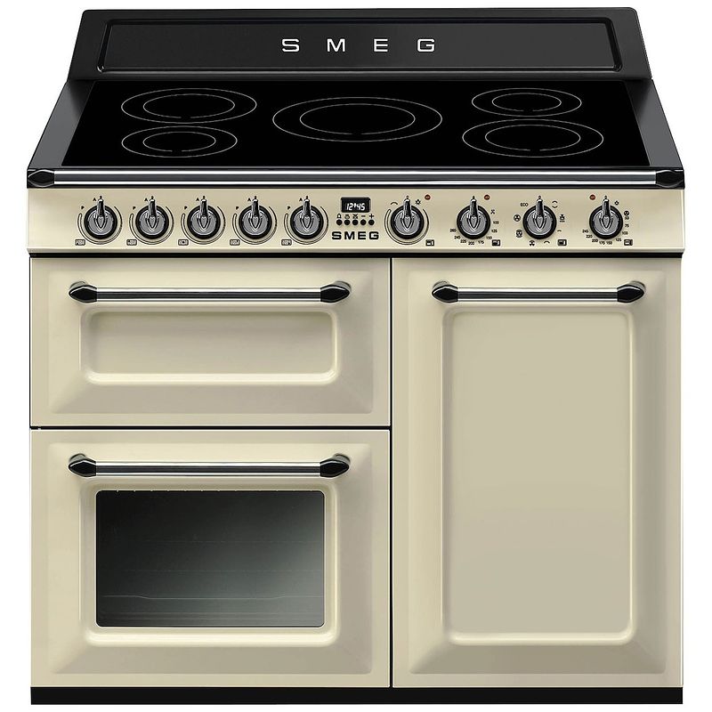 Foto van Smeg tr103ip2 inductie fornuis wit