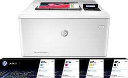 Foto van Hp color laserjet pro m454dn + 1 extra set toners