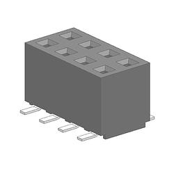 Foto van Molex 873401624 female header, inbouw (standaard) totaal aantal polen: 16 rastermaat: 2.00 mm 33 stuk(s) tube