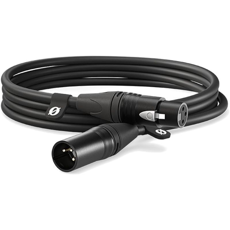 Foto van Rode xlr-3m black premium xlr-kabel 3 meter