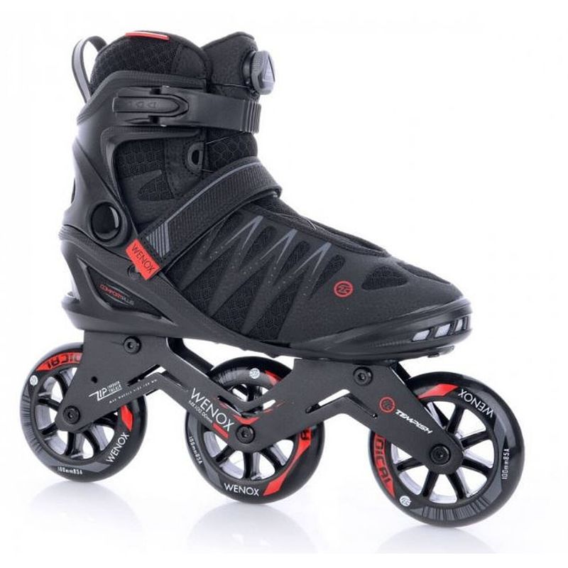 Foto van Tempish inlineskates wenox heren aluminium 85a zwart maat 44