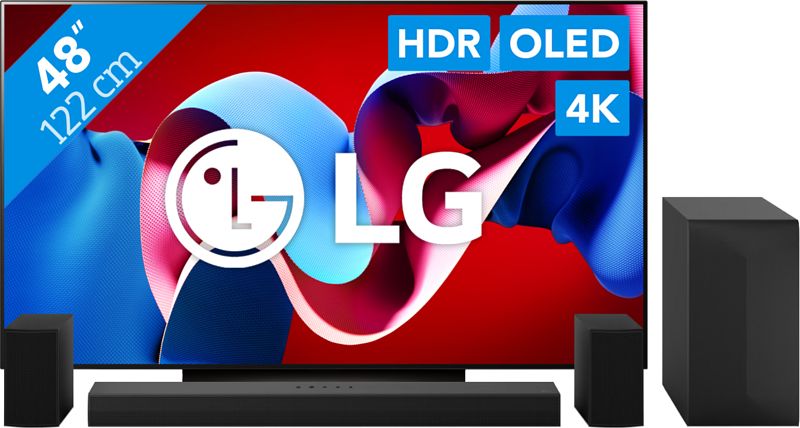 Foto van Lg oled48c46la (2024)  + soundbar