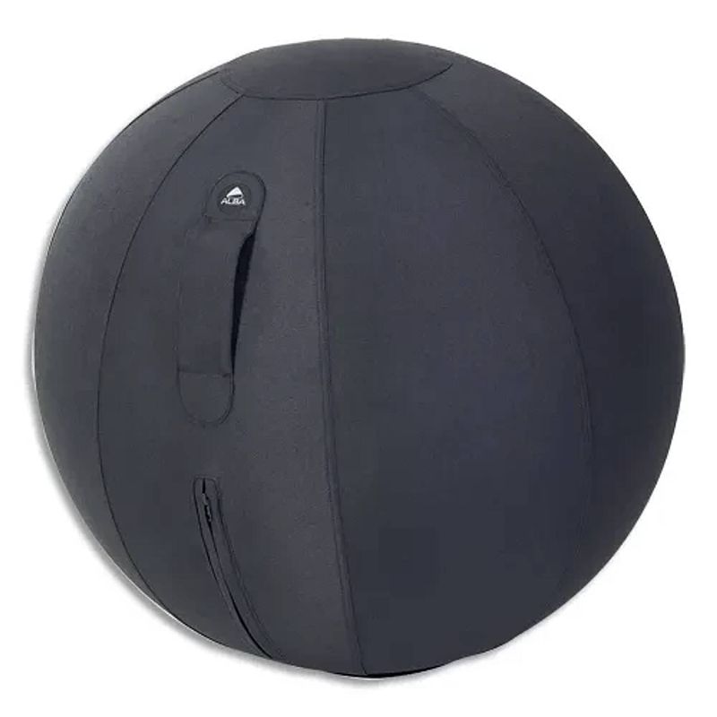 Foto van Alba - ergonomische zitbal - zwart - ø65cm - met geïntegreerd handvat - belasting tot 120kg