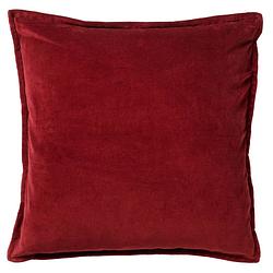 Foto van Dutch decor - caith - kussenhoes 100% katoen velvet 50x50 cm - merlot - rood