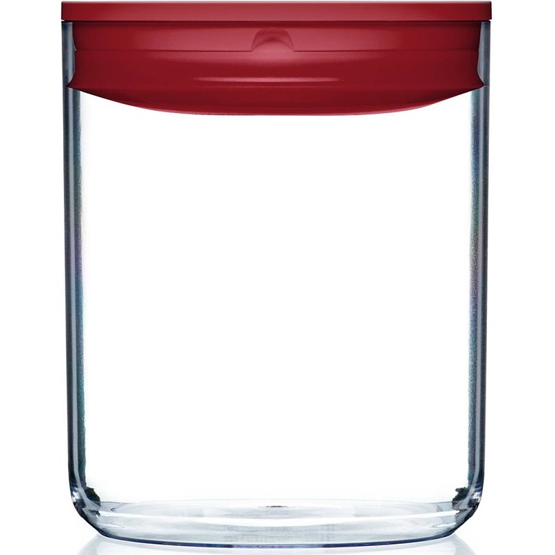 Foto van Clickclack vershoudbox pantry round 3,2 l polycarbonaat rood