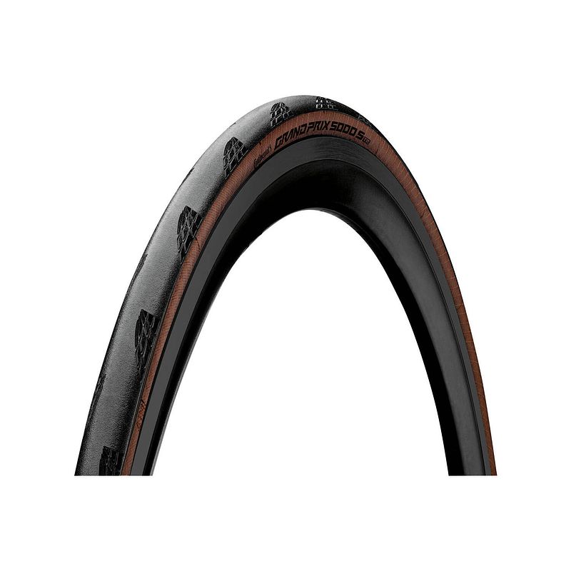 Foto van Continental grand prix raceband 700x25c, zwart/bruin, tubeless, 25-622 etrto