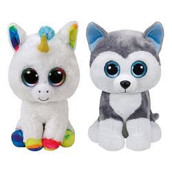 Foto van Ty - knuffel - beanie buddy - pixy unicorn & slush husky