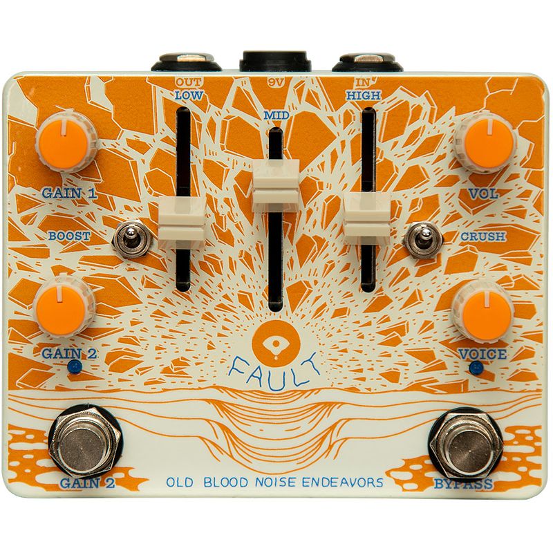 Foto van Old blood noise endeavors fault v2 expanded overdrive distortion pedal