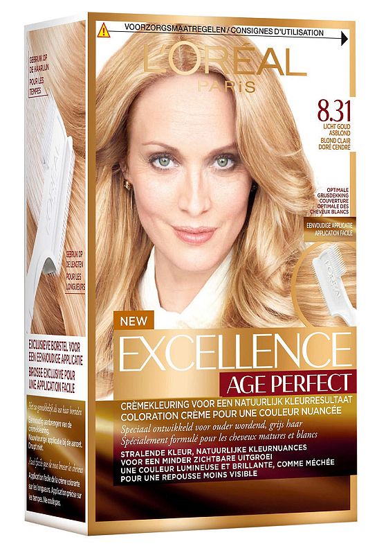 Foto van L'soréal paris excellence age perfect 8.31 licht goud asblond