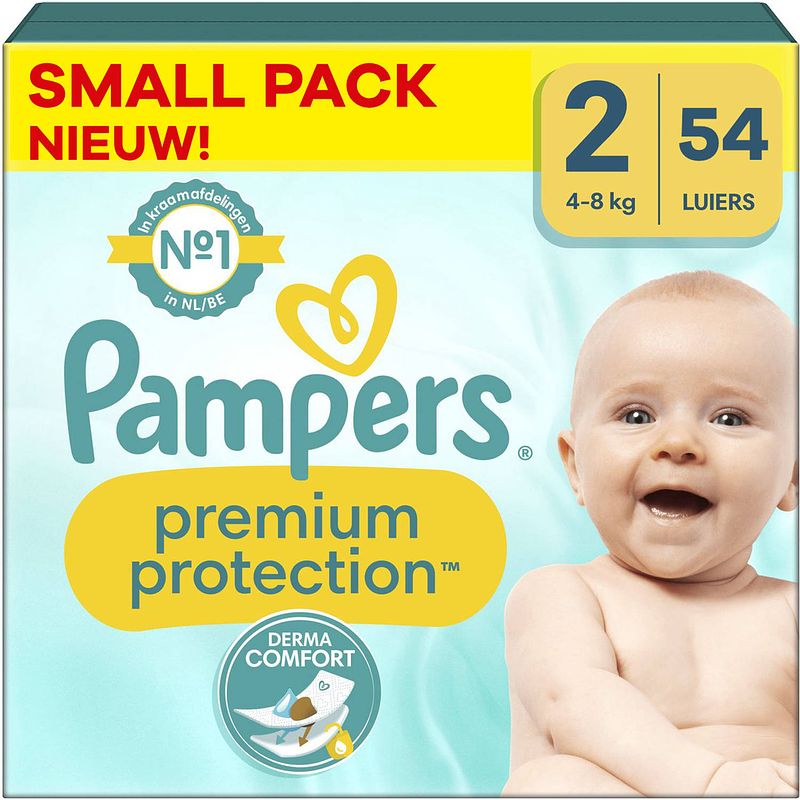 Foto van Pampers - premium protection - maat 2 - small pack - 54 stuks - 4/8 kg