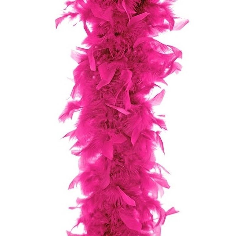 Foto van Boa kerstslinger - fuchsia roze - 180 cm - kerstboomversiering - kerstslingers