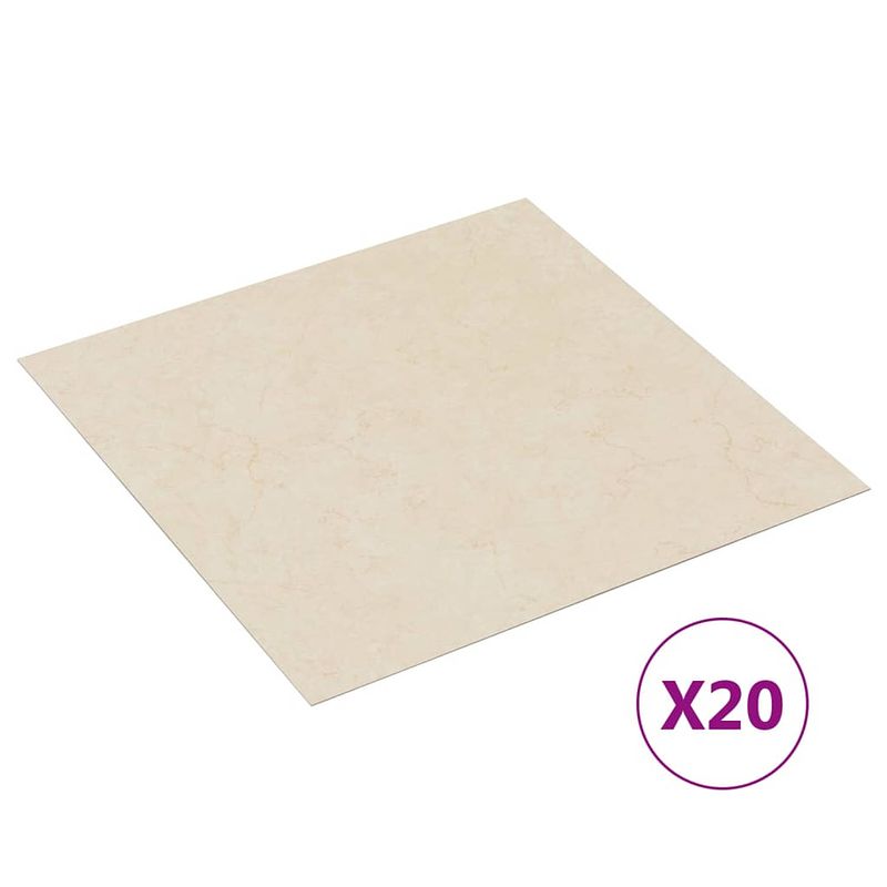 Foto van Vidaxl vloerplanken 20 st zelfklevend 1,86 m² pvc beige