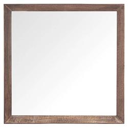Foto van Dtp home mirror metropole square,80x80x5 cm, recycled teakwood