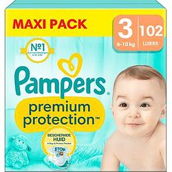 Foto van Pampers premium protection maat 3, 102 luiers aanbieding bij jumbo | 30% korting