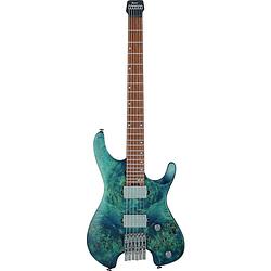 Foto van Ibanez q52pb cosmic blue low gloss headless elektrische gitaar met gigbag