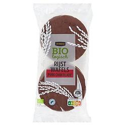 Foto van Jumbo biologisch rijstwafels pure chocolade 100g