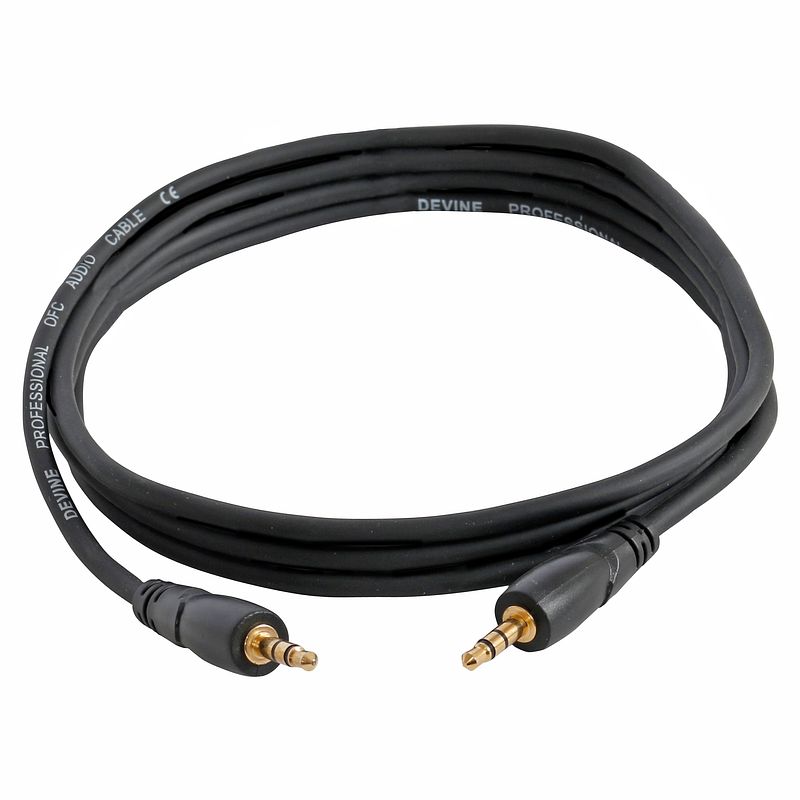 Foto van Devine jacsm/3 3.5 mm jack - 3.5 mm jack stereo mini jack kabel 3m