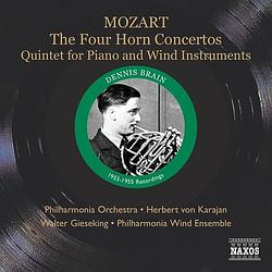 Foto van Mozart: four horn concertos/quintet for piano and wind instruments - cd (0747313307029)