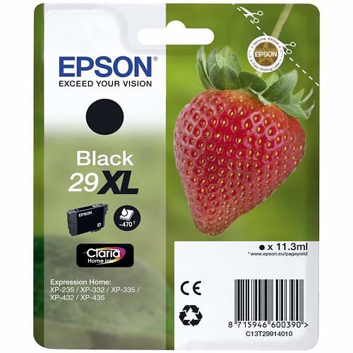 Foto van Epson cartridge aardbei zwart xl t2991