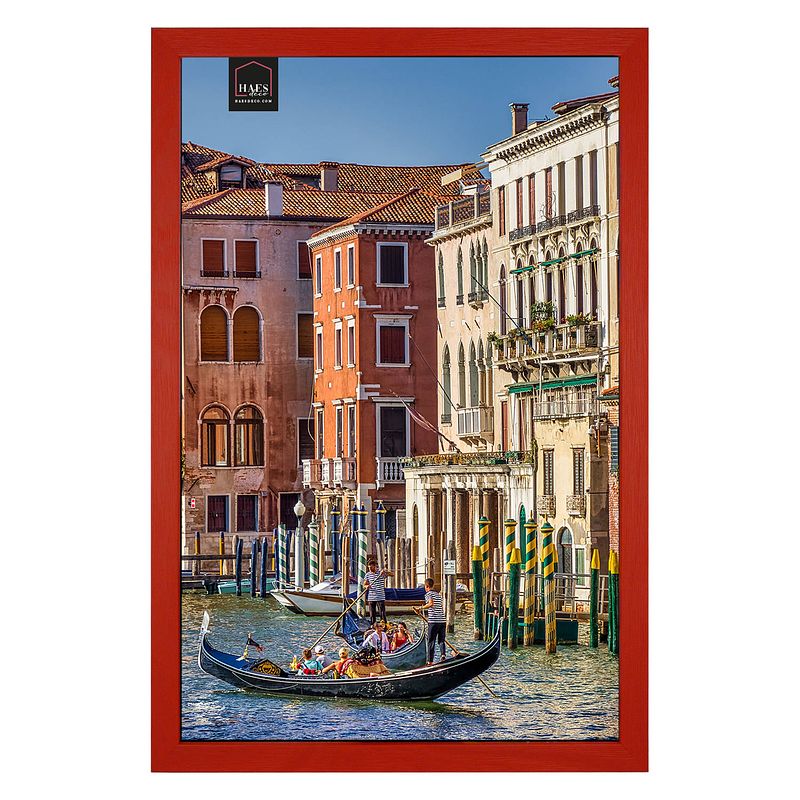 Foto van Haes deco - houten fotolijst venezia rood 30x45 -sp12745