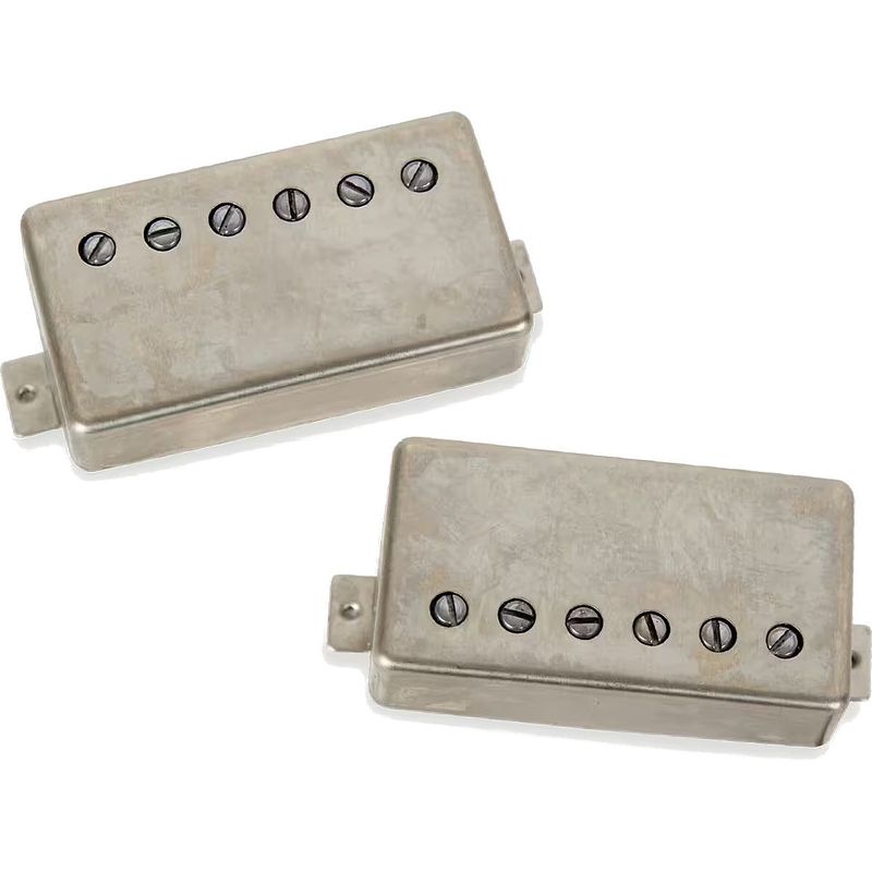 Foto van Seymour duncan slash 2.0 signature pickup set raw nickel cover gitaarelementen (set van 2)