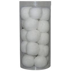 Foto van Peha sneeuwballenhanger 20 sneeuwballen 4 cm synthetisch wit