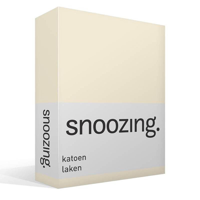 Foto van Snoozing - laken - katoen - lits-jumeaux - 280x300 - ivoor