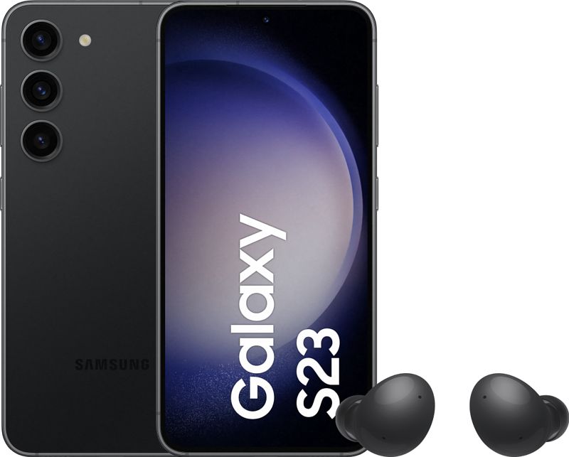 Foto van Samsung galaxy s23 128gb zwart 5g + galaxy buds 2 zwart