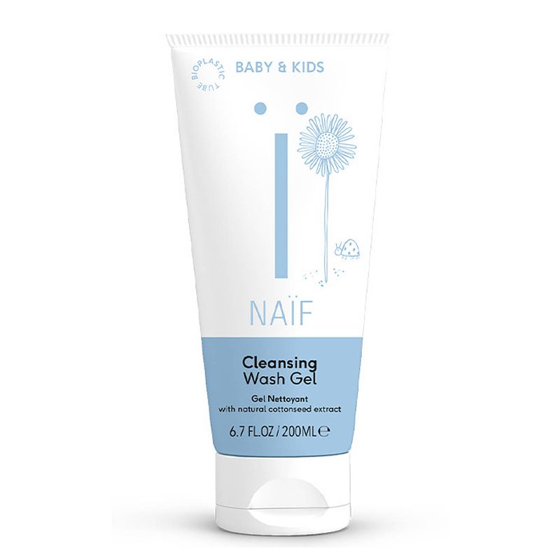 Foto van Naïf care - cleansing wasgel - 3x200 ml - met natuurlijke katoenzaad extract - voordeelverpakking
