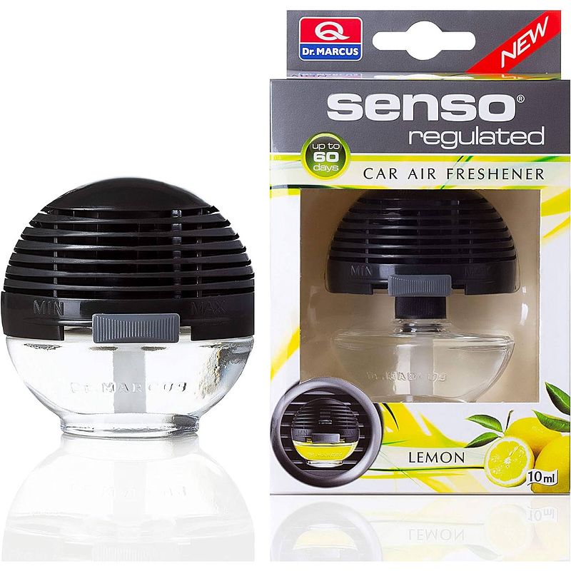 Foto van Dr. marcus senso regulated auto luchtverfrisser lemon - 10 ml tot 60 dagen geur