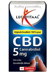 Foto van Lucovitaal cbd cannabidiol 5mg capsules