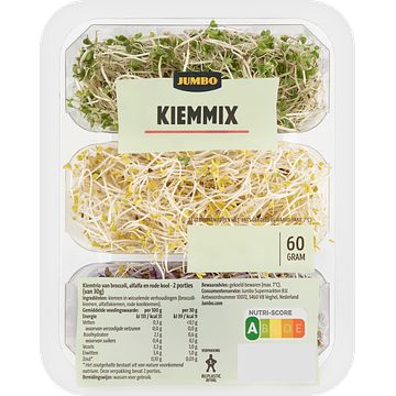 Foto van Jumbo kiemmix broccoli, alfalfa & rode kool 60g