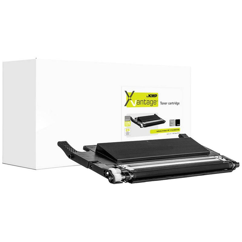 Foto van Kmp xvantage toner single vervangt hp 117a (w2070a) zwart 1000 bladzijden compatibel toner