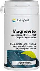 Foto van Springfield magnevite magnesium glycerofosfaat 100mg tabletten 60st