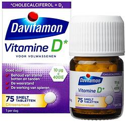 Foto van Davitamon vitamine d 400ie smelttabletten citroen