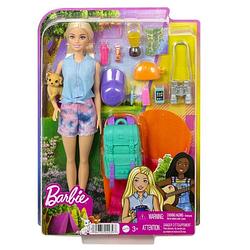 Foto van Barbie camping doll en piece count 1