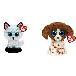 Foto van Ty - knuffel - beanie boo'ss - atlas fox & muddles dog