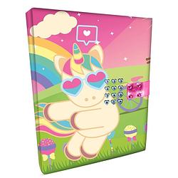 Foto van Sweet dreams code-dagboek unicorn junior 15 x 21 cm papier