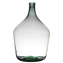 Foto van Luxe stijlvolle flessen bloemenvaas b29 x h46 cm transparant glas - vazen