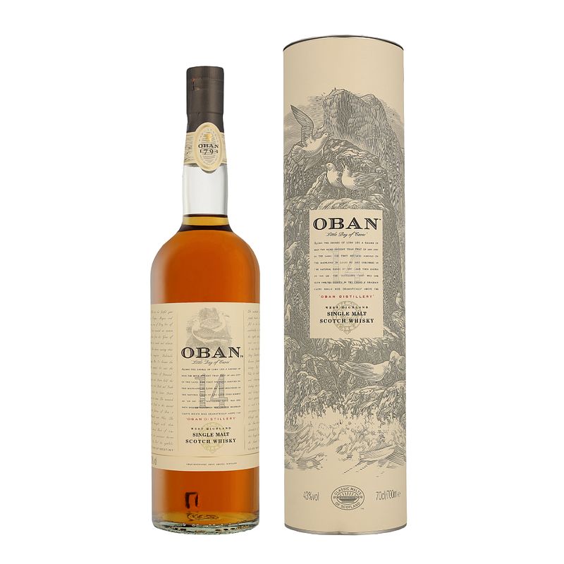 Foto van Oban 14 years 70cl whisky + giftbox