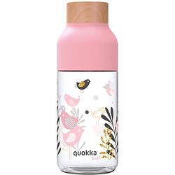 Foto van Quokka drinkfles tritan ice birds 570 ml roze/transparant