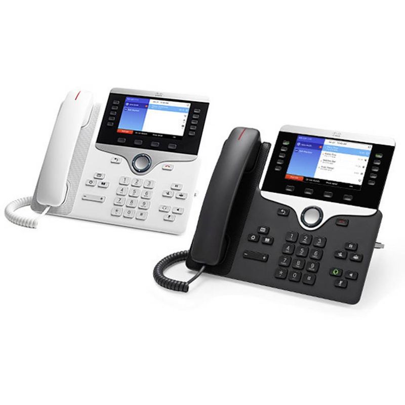 Foto van Cisco cp-8851-3pcc-k9= voip-systeemtelefoon kleurendisplay antraciet