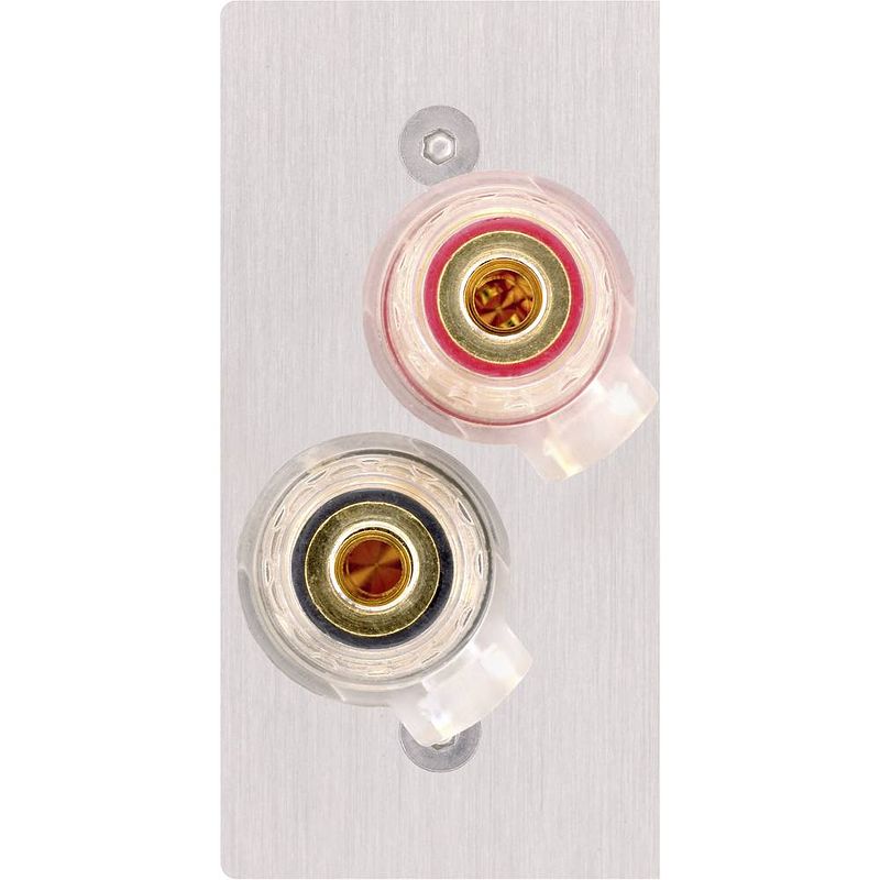 Foto van Inakustik 00980105026 980105026 luidspreker audio adapter [2x luidspreker-koppeling - 2x solderen] rvs