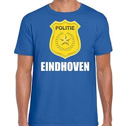 Foto van Carnaval shirt / outfit eindhoven politie embleem blauw voor heren xl - feestshirts